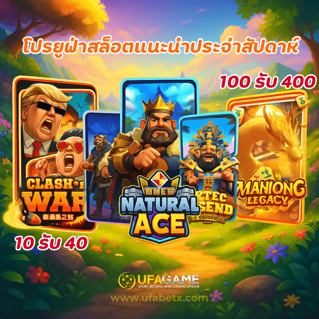 โปรยูฟ่าสล็อตแนะนำประจำสัปดาห์ พลาดโปร 6.6 ไม่เป็นไร! UFAGAME ยังมีโปรสุดคุ้มรอคุณอยู่อีกเพียบ