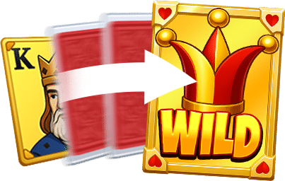 5 ฟีเจอร์เด็ด Super Ace X ที่คุณควรรู้! - 2. Gold Card → แปรสภาพเป็น Wild แบบลื่นไหล - รีวิวเกม Super Ace X บน UFAGAME คอมโบแตกกระจาย พร้อมตัวคูณสูงสุด x20!